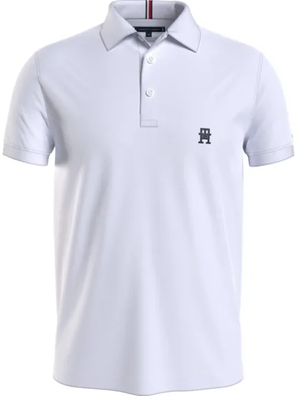 Polo Regular Fit Uomo Tommy Hilfiger Small IMD Bianco art. MW0MW33579 YBR
