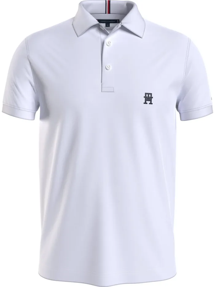 Polo Regular Fit Uomo Tommy Hilfiger Small IMD Bianco art. MW0MW33579 YBR, foto 1 di 1