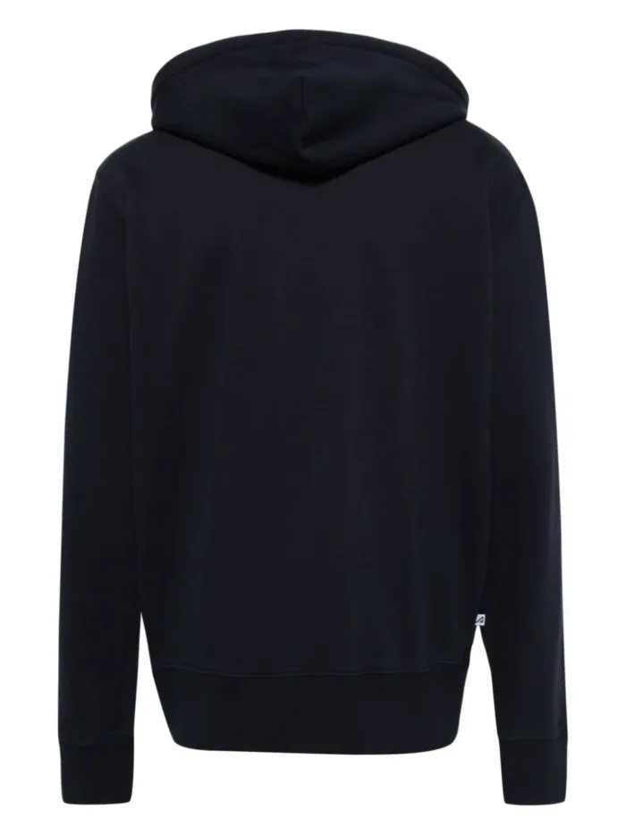 Felpa con Zip e Cappuccio Uomo Autry Blu con Logo ricamato art. HOPM 574B, foto 2 di 6