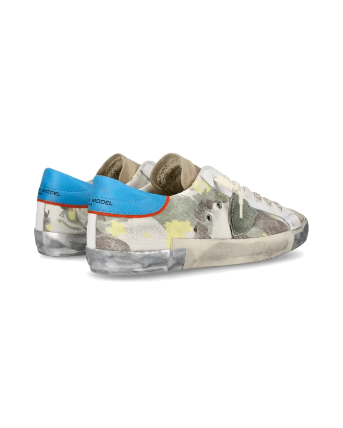 Sneakers Uomo Philippe Model Paris Prsx In Tela Camouflage cod. PRLU CF22, foto 3 di 6