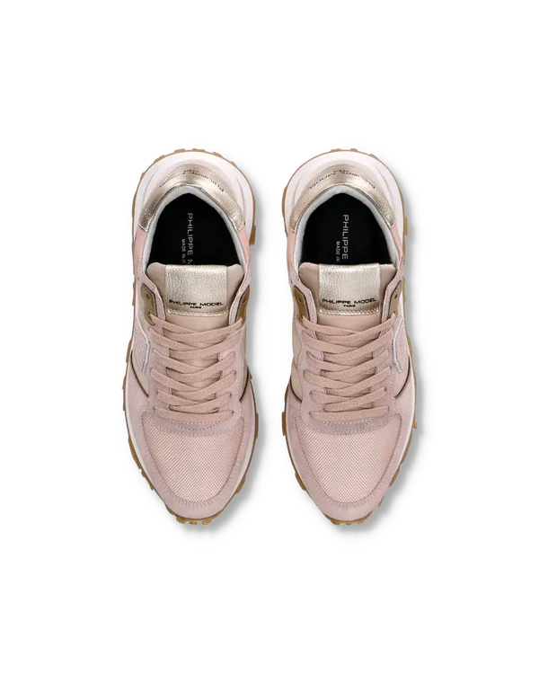 Sneakers Donna Philippe Model Tropez Haute In Camoscio Rosa cod. TKLD W008, foto 5 di 6