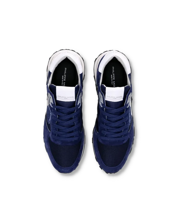 Sneakers Uomo Philippe Model Tropez Haute In Camoscio Blu cod. TKLU W005, foto 5 di 6