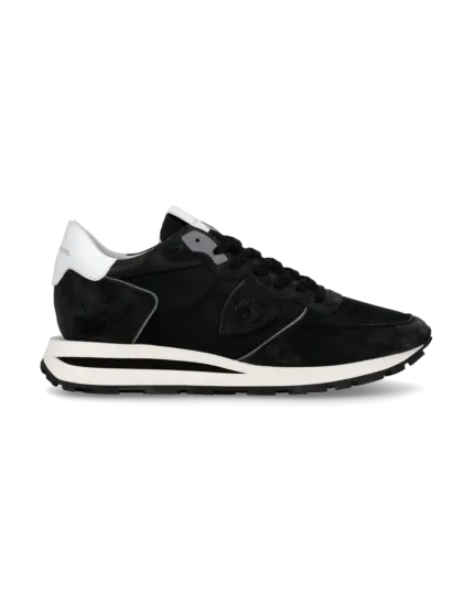 Sneakers Uomo Philippe Model Tropez Haute In Camoscio Nero cod. TKLU W006
