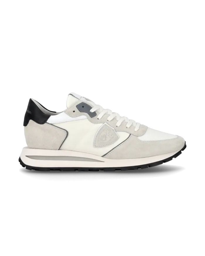 Sneakers Uomo Philippe Model Tropez Haute In Camoscio Bianco cod. TKLU W007, foto 1 di 6