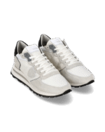 Sneakers Uomo Philippe Model Tropez Haute In Camoscio Bianco cod. TKLU W007 - immagine 2