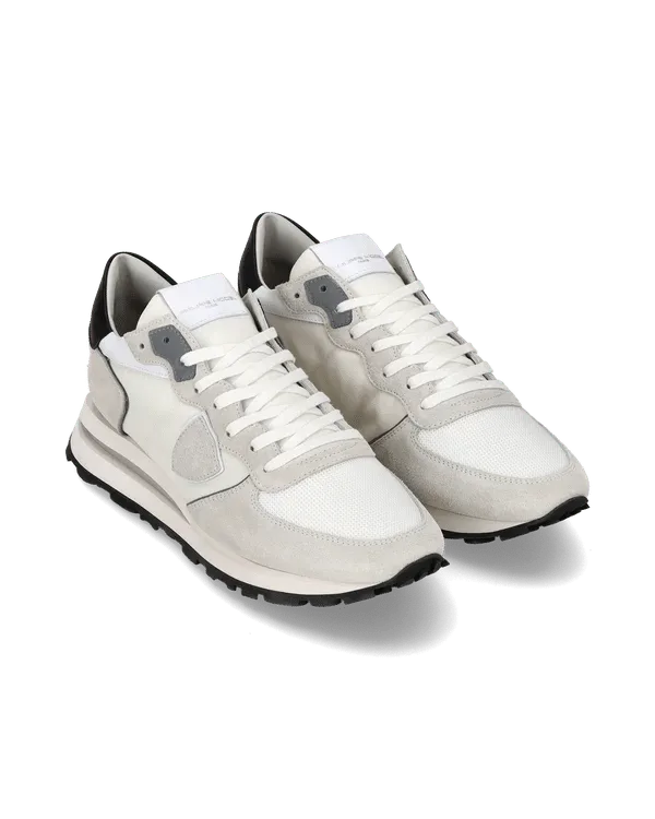 Sneakers Uomo Philippe Model Tropez Haute In Camoscio Bianco cod. TKLU W007, foto 2 di 6