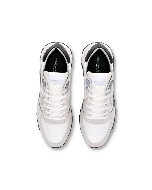Sneakers Uomo Philippe Model Tropez Haute In Camoscio Bianco cod. TKLU W007, foto 4 di 6