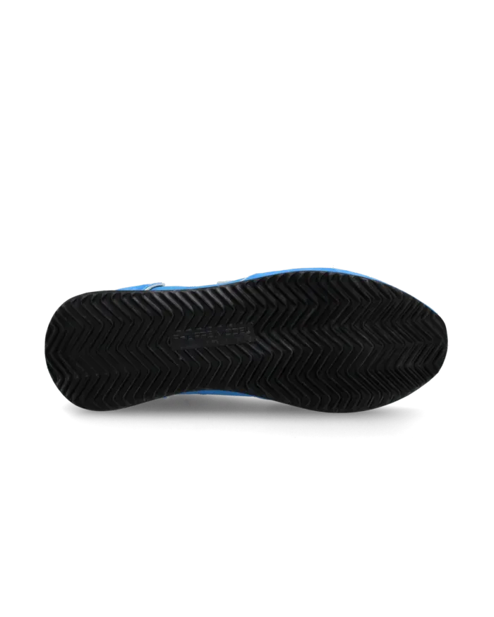 Sneakers Uomo Philippe Model Trpx Tropez In Camoscio Blu Elettrico cod. TZLU WN77, foto 4 di 5