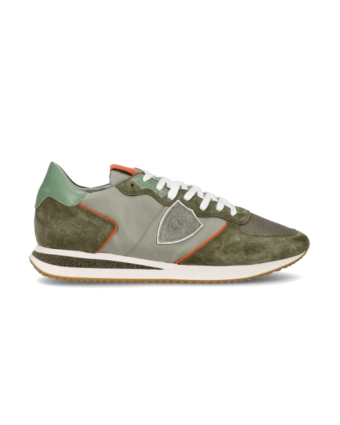 Sneakers Uomo Philippe Model Trpx Tropez In Camoscio Verde cod. TZLU WP41, foto 1 di 6