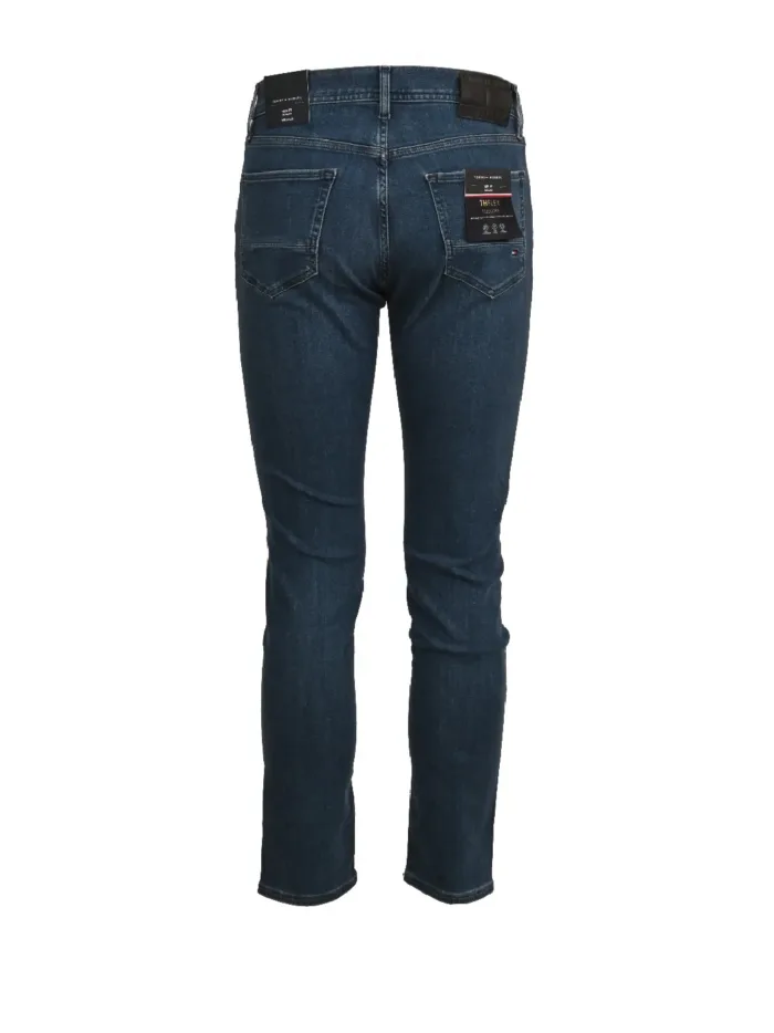 Jeans Slim Uomo Tommy Hilfiger Bleecker Lavaggio Medio Scuro art. MW0MW33980 1BE, foto 2 di 2