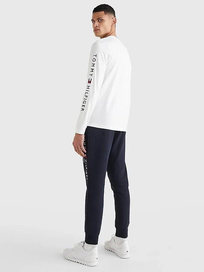 T-Shirt Maniche Lunghe Uomo Slim Fit Tommy Hilfiger Bianca art. MW0MW09096 YBR, foto 2 di 2