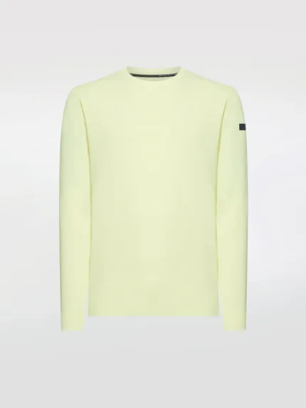 Maglioncino Girocollo Estivo RRD Maxell Round Knit Giallo Maca Art. 24106 Col 32