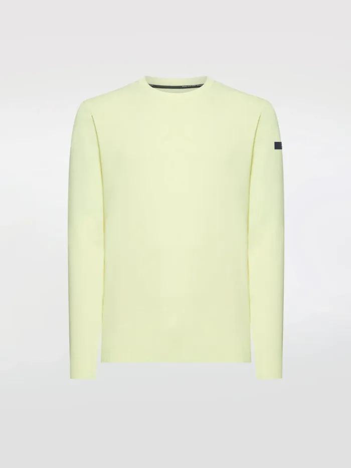 Maglioncino Girocollo Estivo RRD Maxell Round Knit Giallo Maca Art. 24106 Col 32, foto 1 di 3