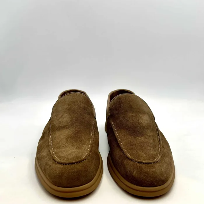 Mocassino Uomo Doucal's In Camoscio Beige Con Fondo Gomma Scuro Art. DU3170ARTHUZ106DV31, foto 2 di 6