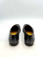 Mocassino Penny Uomo Doucal's In Pelle Intrecciata Testa di Moro Con Fondo Cuoio Antiscivolo Art. DU3265PANNUF195TM00 - immagine 4