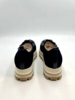 Mocassino Lorenzo Mari con Pietre in Rete Stretch Blu Zeppa 5 cm art. Dea 01 - immagine 4