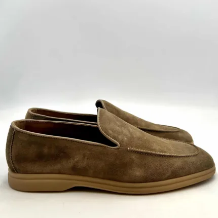 Mocassino Uomo Doucal's In Camoscio Beige Con Fondo Gomma Scuro Art. DU3170ARTHUZ106DV31