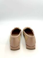 Mocassino Lorenzo Mari con Morsetto in Rafia Naturale Tacco 2 cm art. Calla 04 - immagine 4