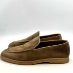 Mocassino Uomo Doucal's In Camoscio Beige Con Fondo Gomma Scuro Art. DU3170ARTHUZ106DV31 - immagine 6