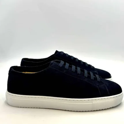 Sneakers Uomo Doucal's In Camoscio Blu Con Fondo Gomma Art. DU3285ROGEUF106IB00