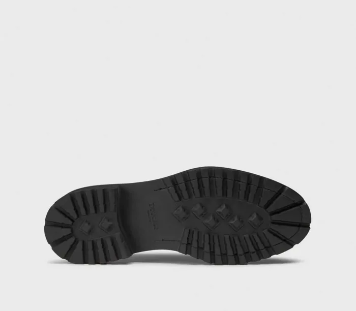 Mocassino Doucal's Penny Loafer in Pelle Nera con fondo Commander art. DU2926, foto 4 di 4