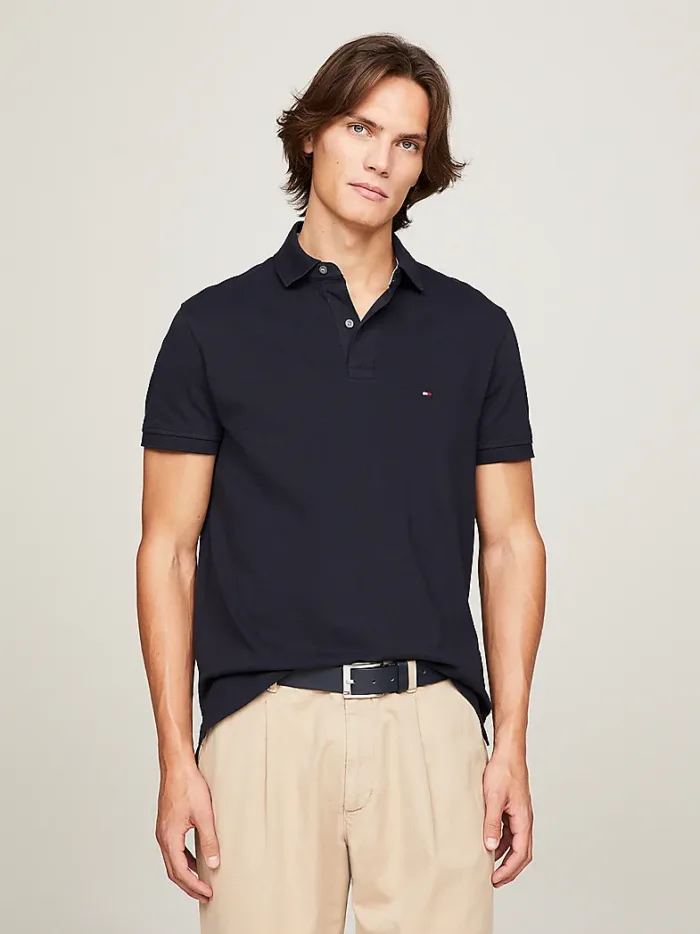 Polo 1985 Regular Fit Uomo Tommy Hilfiger Blu art. MW0MW17770 DW5, foto 2 di 2
