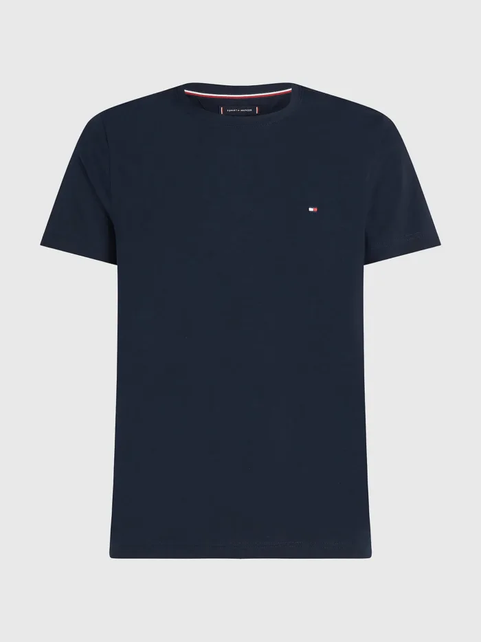 T-shirt Uomo Tommy Hilfiger Blu con Logo Extra Slim Fit cod MW0MW27539 DW5, foto 1 di 2