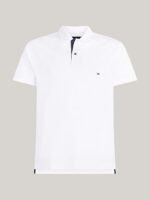 Polo Regular Fit Uomo Tommy Hilfiger Bianca Monotype Placket art. MW0MW34753 YBR
