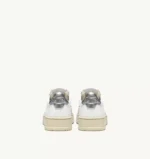 Sneaker Donna Autry Medalist Low bianca in pelle Spoiler Argento mod. AULW LL05 - immagine 6
