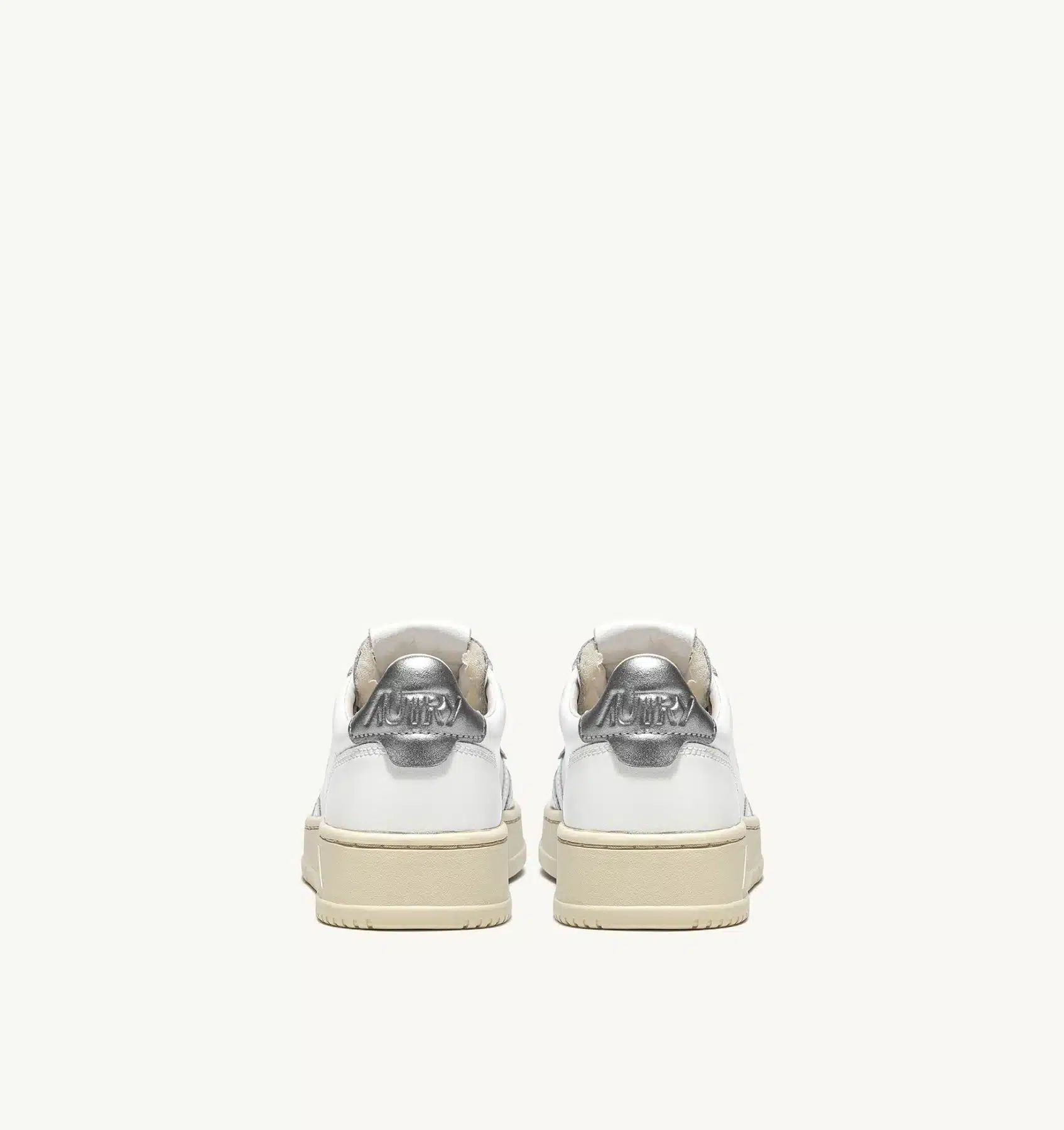 Sneaker Donna Autry Medalist Low bianca in pelle Spoiler Argento mod. AULW LL05 - immagine 6