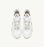 Sneaker Donna Autry Medalist Low bianca in pelle Spoiler Argento mod. AULW LL05 - immagine 4