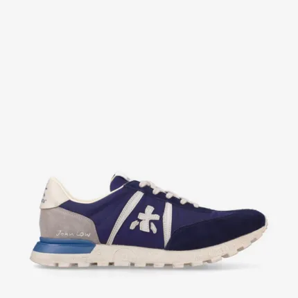 Sneakers Premiata Uomo In Camoscio e Nylon Blu art. Johnlow 6796G