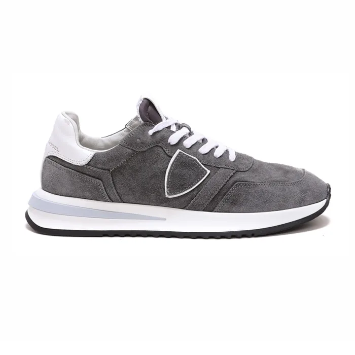 Sneaker Uomo Philippe Model New Tropez 2.1 in camoscio Grigio Antracite art. TYLU DL14, foto 1 di 4