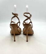 Sandalo con Cinturino Alla Caviglia Sergio Levantesi in Vernice Nude Tacco 11 cm Plateau 2cm art. ZEUDI4 - immagine 2