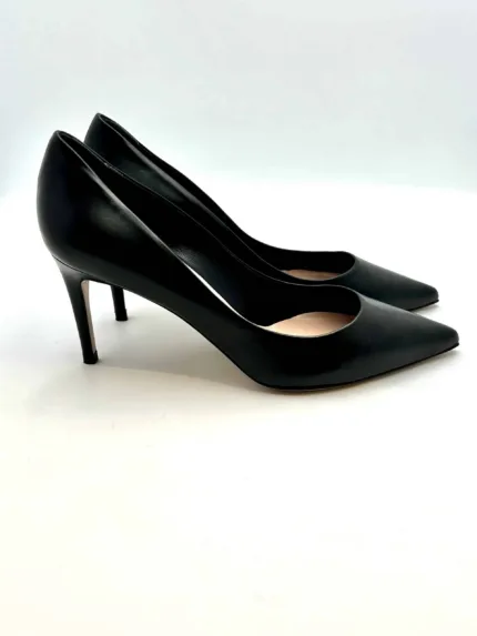 Decolletè Ninalilou in Nappa Nera, Tacco 7 cm art. 302541K7