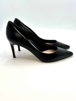 Decolletè Ninalilou in Nappa Nera, Tacco 7 cm art. 302541K7