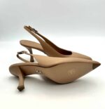 Slingback Sergio Levantesi in Pelle Nude Tacco 8 cm art. JUDY - immagine 5