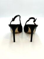 Slingback Ninalilou in Nappa Nera, Tacco 10 cm art. 301215LV - immagine 3