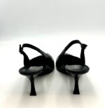 Slingback Sergio Levantesi in Pelle Nera Tacco 8 cm art. JUDY - immagine 4