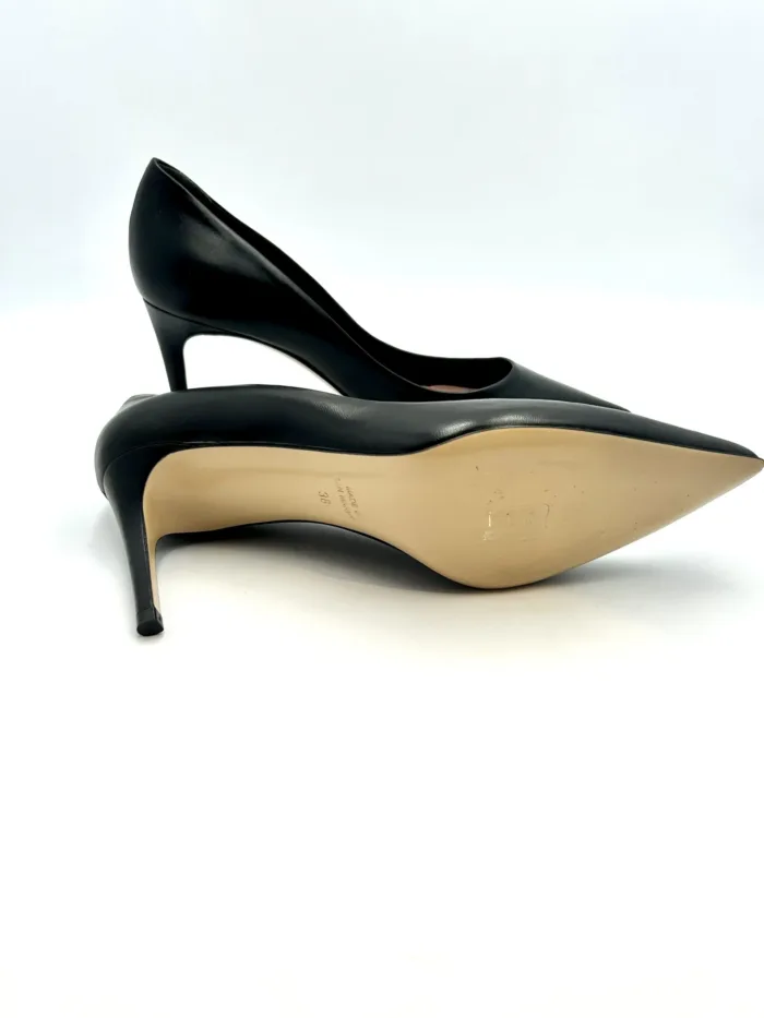 Decolletè Ninalilou in Nappa Nera, Tacco 7 cm art. 302541K7, foto 5 di 5