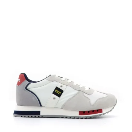 Sneakers Uomo Blauer In Camoscio Avorio Dettagli Blu cod. S4QUEENS01 MES