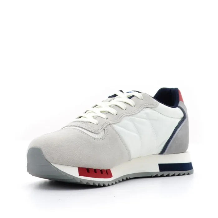 Sneakers Uomo Blauer In Camoscio Avorio Dettagli Blu cod. S4QUEENS01 MES, foto 2 di 4