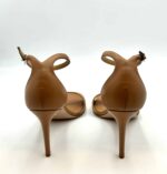 Sandalo Sergio Levantesi in Pelle Cognac con Cinturino alla caviglia e tacco 8cm Art. Have - immagine 4
