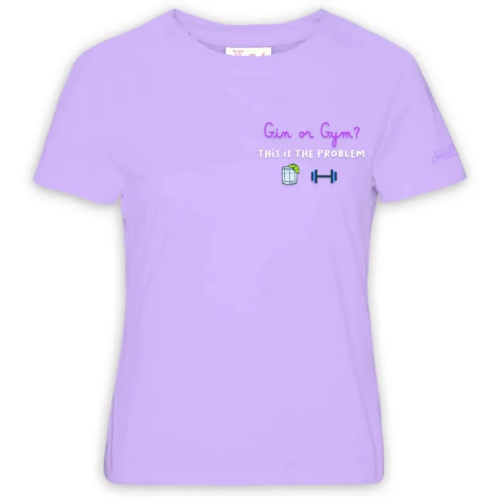 T-Shirt Mc2 Saint Barth Lavanda art. Emilie Gin Gym 24 EMB, foto 1 di 1