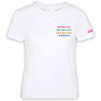 T-shirt Mc2 Saint Barth Bianco art. Emilie Mi Piace Lui 01 EMB