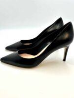 Decolletè Ninalilou in Nappa Nera, Tacco 7 cm art. 302541K7 - immagine 3