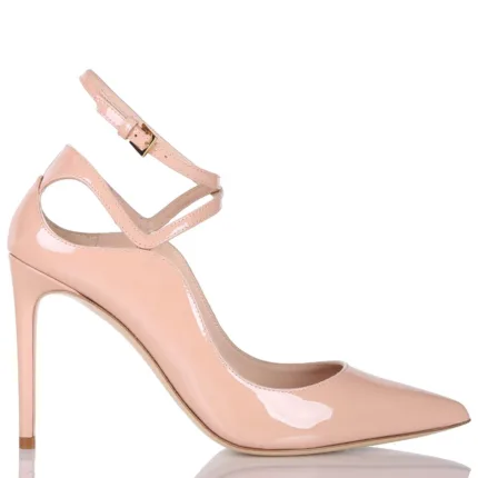 Decolletè Ninalilou in Vernice Nude, Tacco 10 cm art. 312507L9