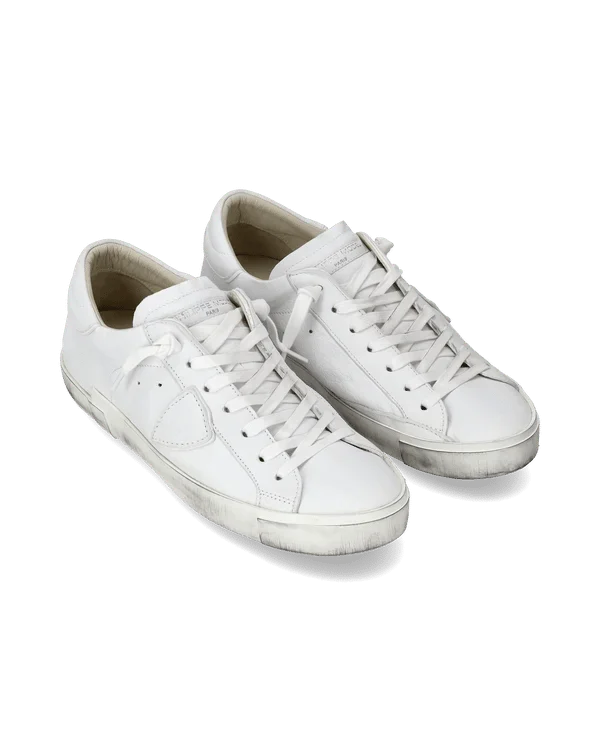Sneaker Uomo Philippe Model Paris PRSX in pelle Bianca mod. PRLU 1012, foto 2 di 6