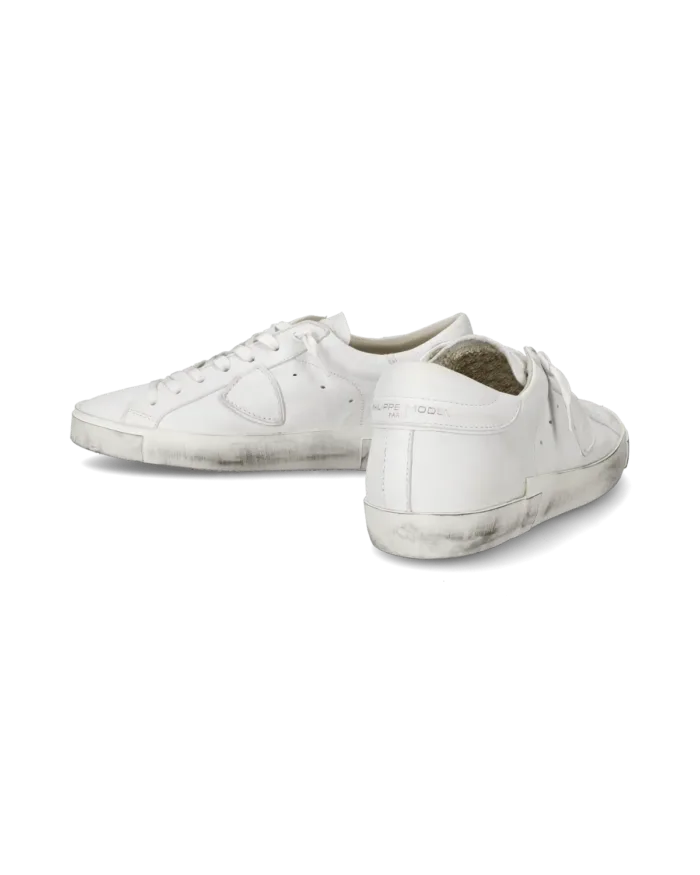 Sneaker Uomo Philippe Model Paris PRSX in pelle Bianca mod. PRLU 1012, foto 6 di 6