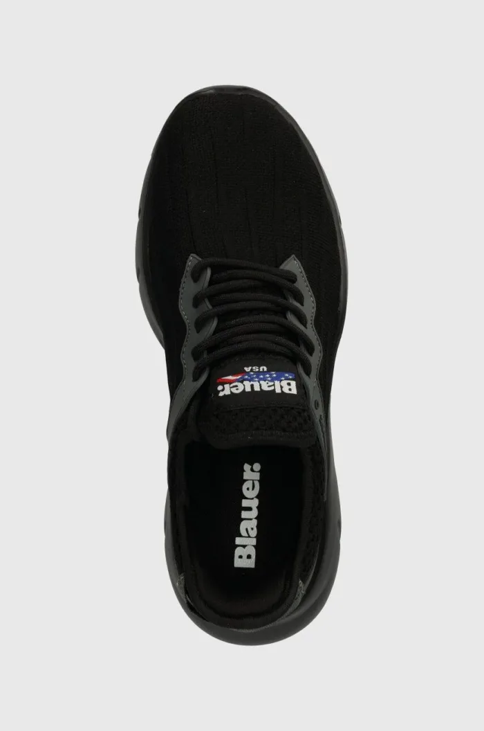 Sneakers Uomo Blauer In Tela Tecnica Nera cod. S4HULETT01 KNI, foto 3 di 4